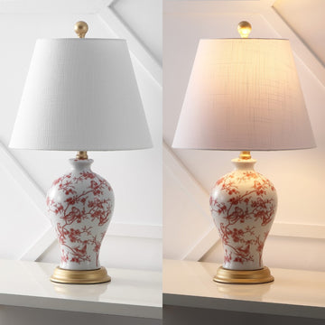 Grace 24" Floral LED Table Lamp - JONATHAN Y